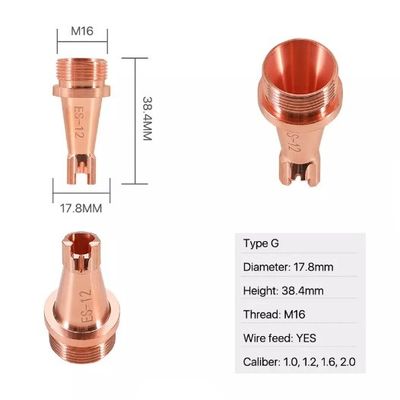 Soldadora de laser de Nozzles For Fiber del soldador del laser de M16 D17.8