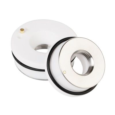 Materiales consumibles de cerámica del laser de la fibra del tenedor de la boca del anillo 32m m del laser