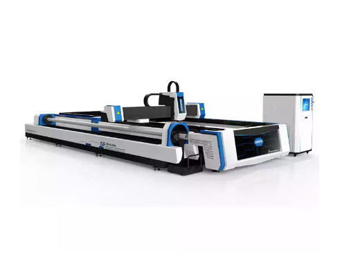 Cortador de acero inoxidable del laser de la fibra de la máquina 3015AM 3000w del cortador del laser del tubo