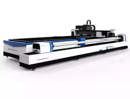 Cortador de acero inoxidable del laser de la fibra de la máquina 3015AM 3000w del cortador del laser del tubo