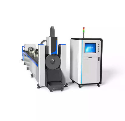 el cortador de tubo del metal del laser del cortador del laser de la fibra de 6016T 6000w trabaja a máquina la alimentación automática